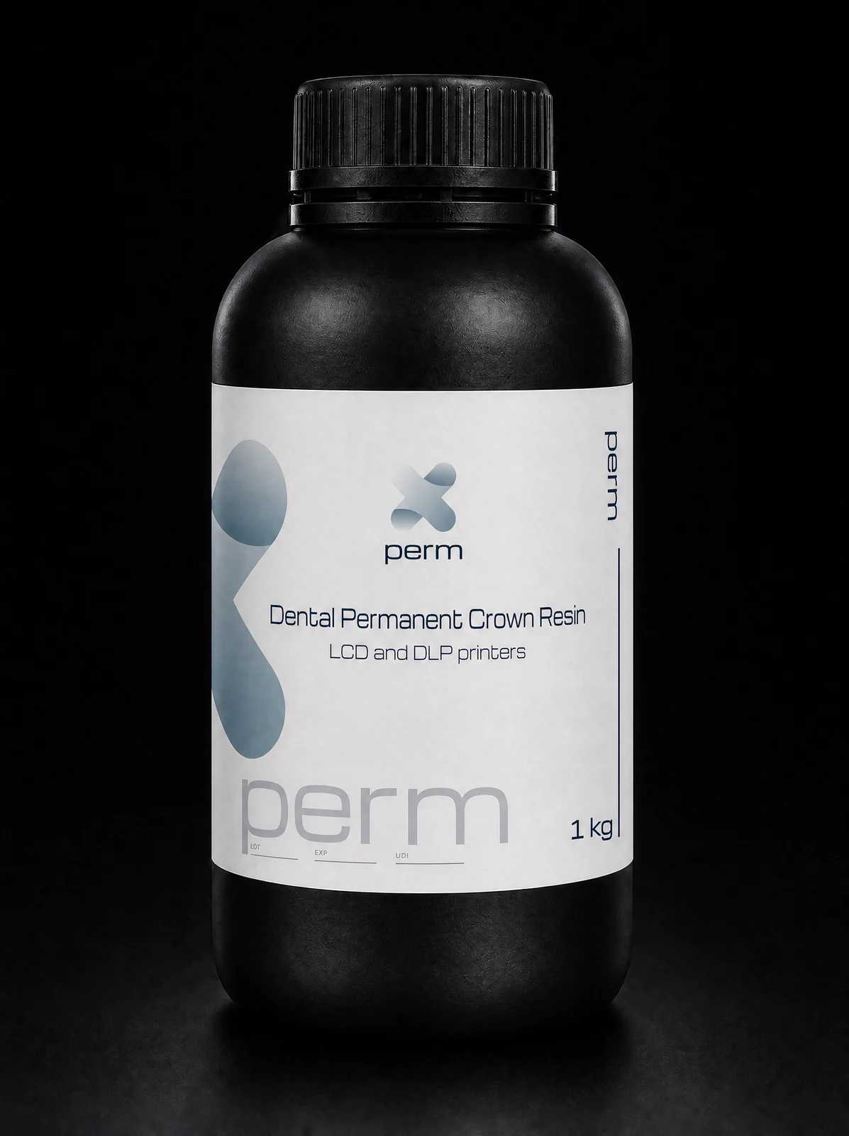 X perm permanent crown resin, 1 kg bottle