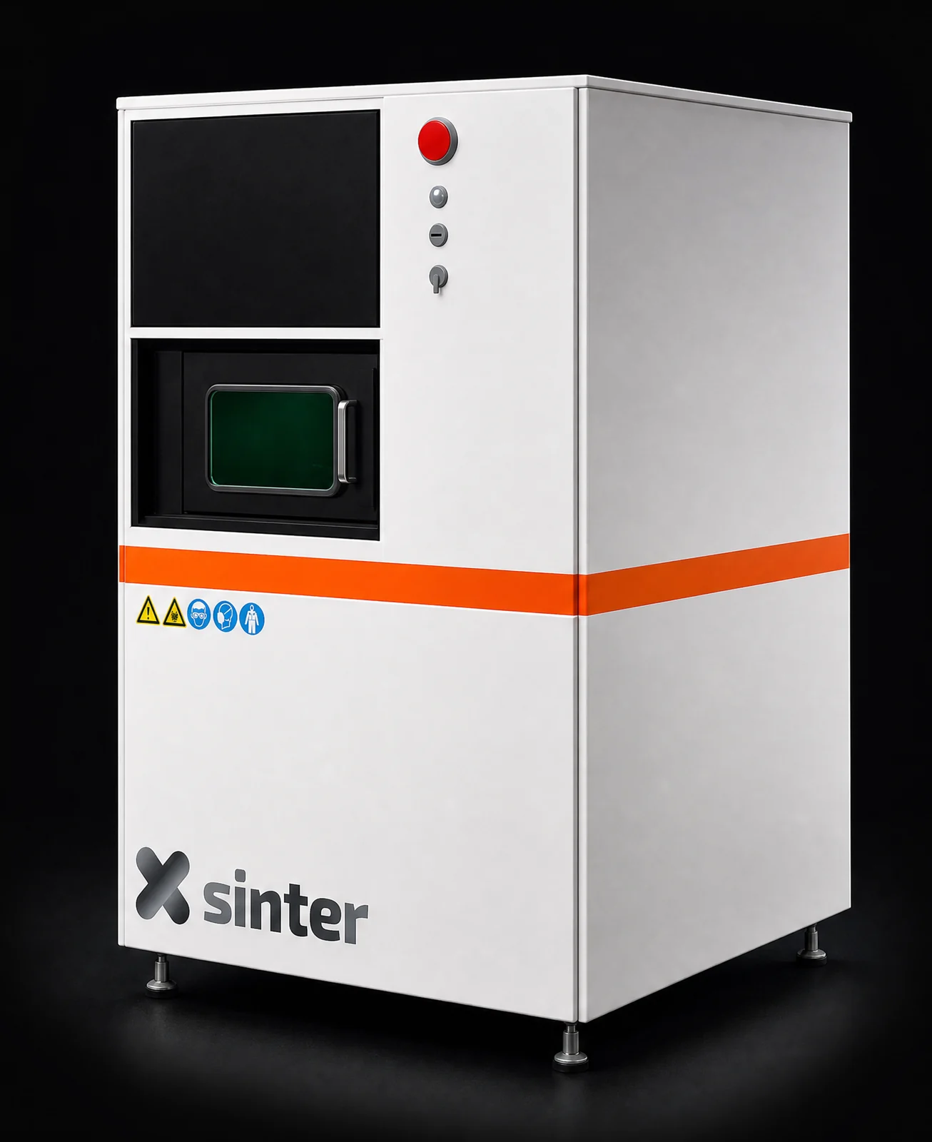 X sinter metal 3D printer, three-quarter view