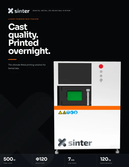 X sinter brochure — cover